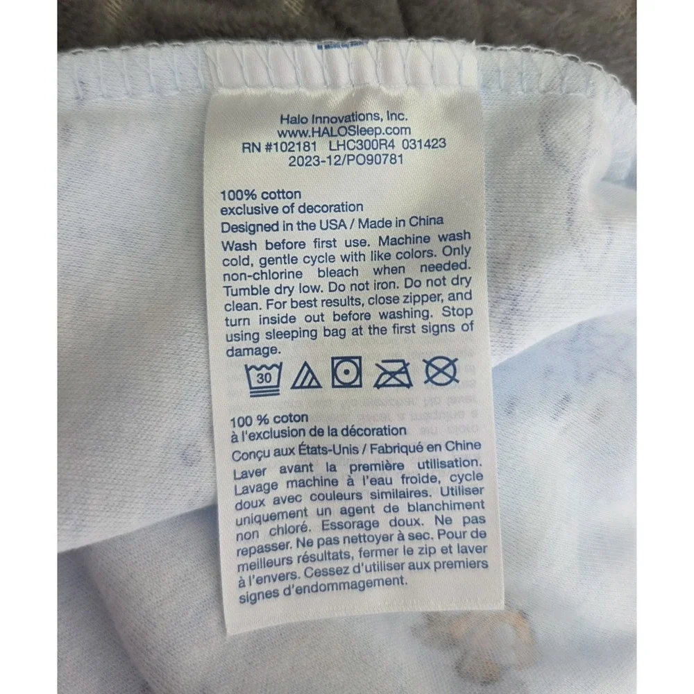Halo Sleep Sack 100% Cotton Size Medium 6-12 Months Finding Nemo Disney Baby